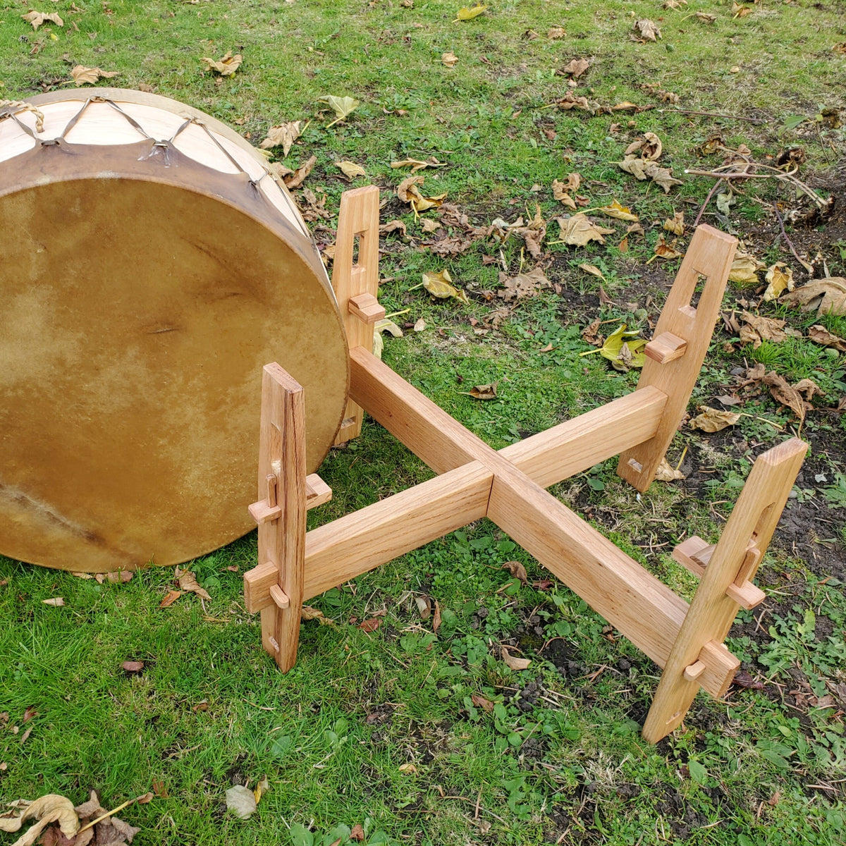 Oak Powwow Drum Stand
