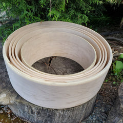 Round maple double sided drum frames