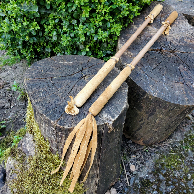 19″ (48cm) Buckskin Powwow Drumstick Beater
